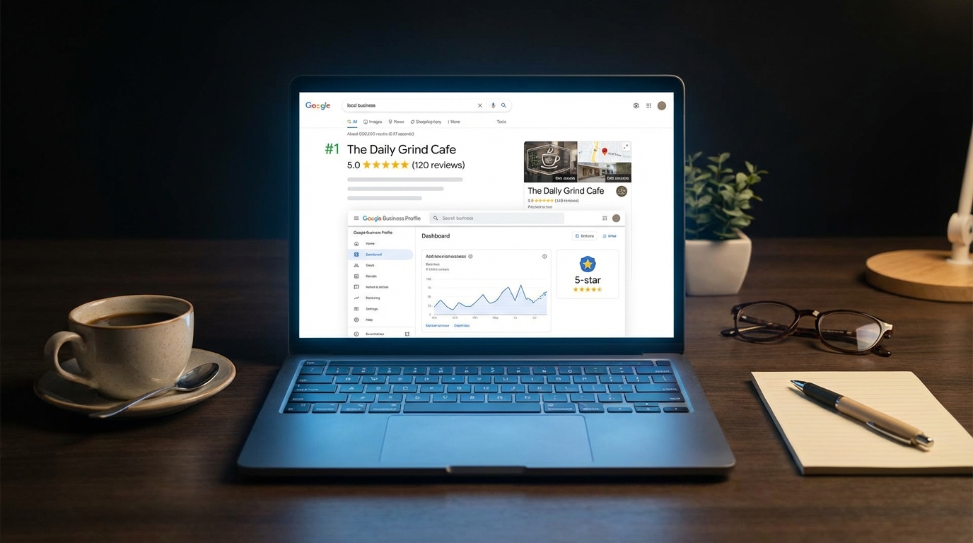 Google Business Profile optimization and local SEO dashboard for GreenLeaf Organics